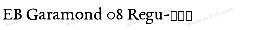 EB Garamond 08 Regu字体转换
